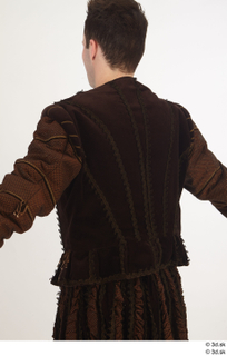  Photos Man in Historical Dress 23 16th century Historical clothing brown suit jacket upper body 0005.jpg